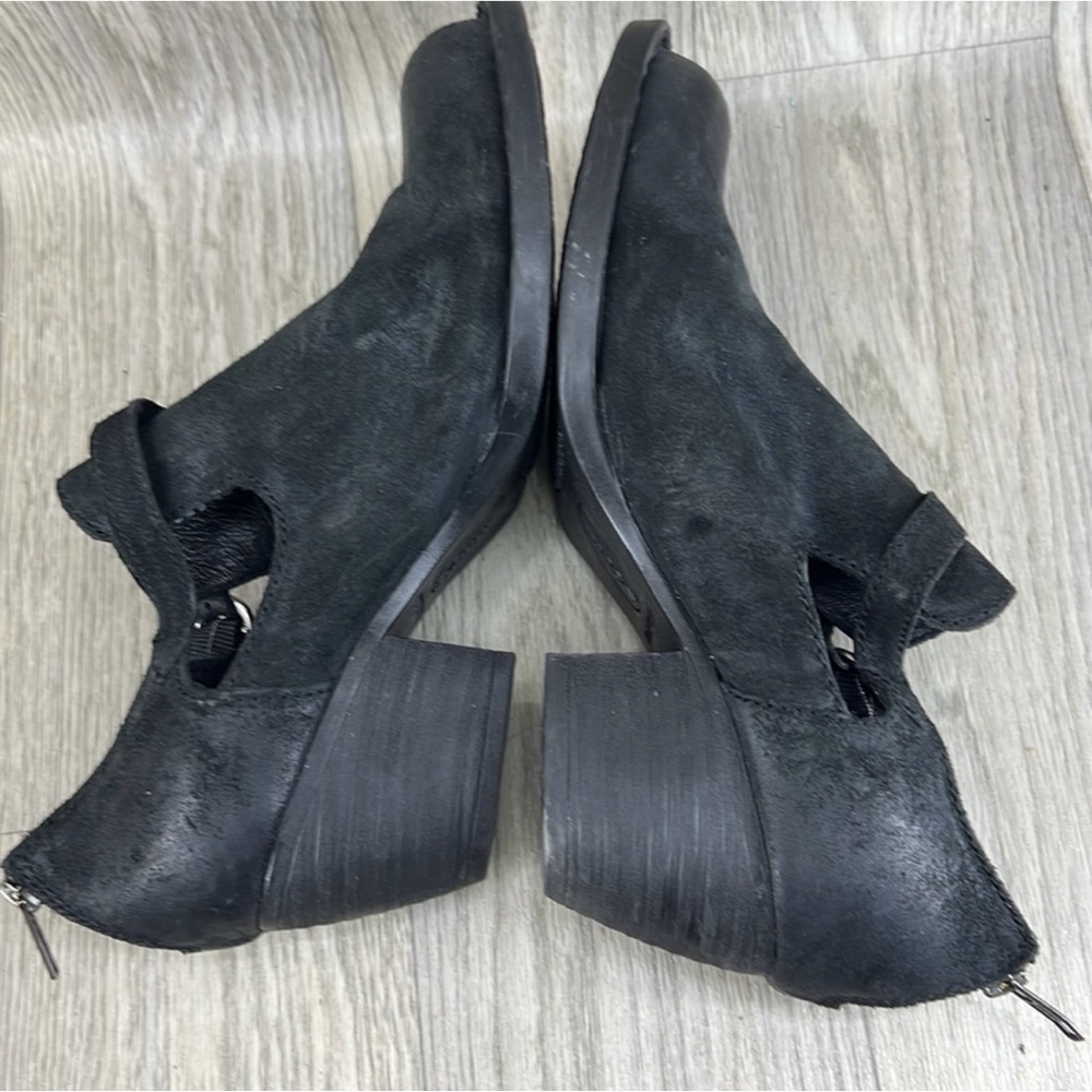 Born Women's Black Suede Ankle Booties - Picture 9 of 10